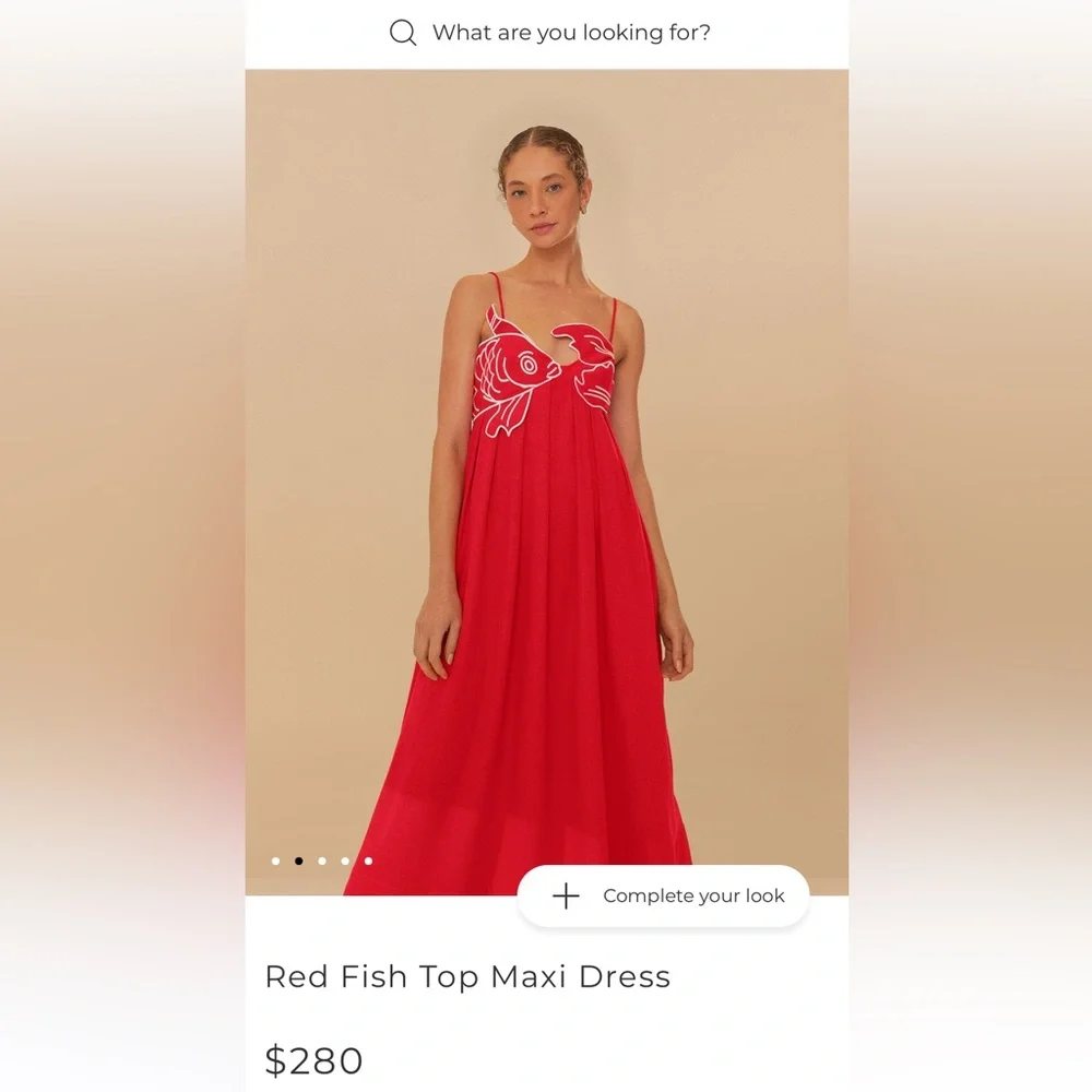 NWT Farm Rio Fish Top Maxi Dress - Picture 2 of 7